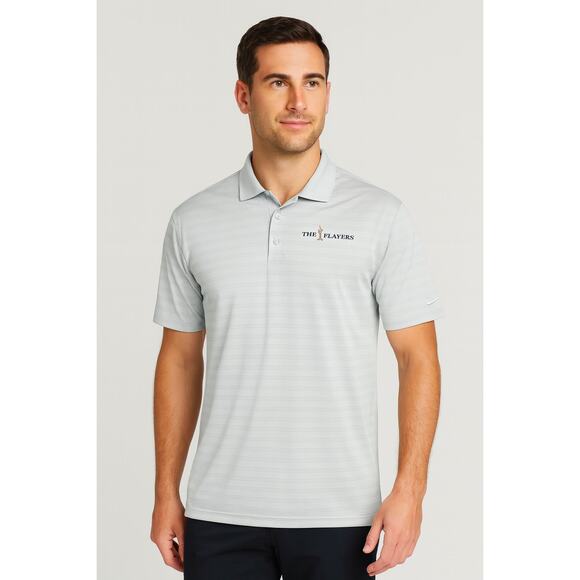 Nike Golf The Players Tournament Dri-FIT Vapor Polo in Light Gray Size Small - Picture 1 of 6